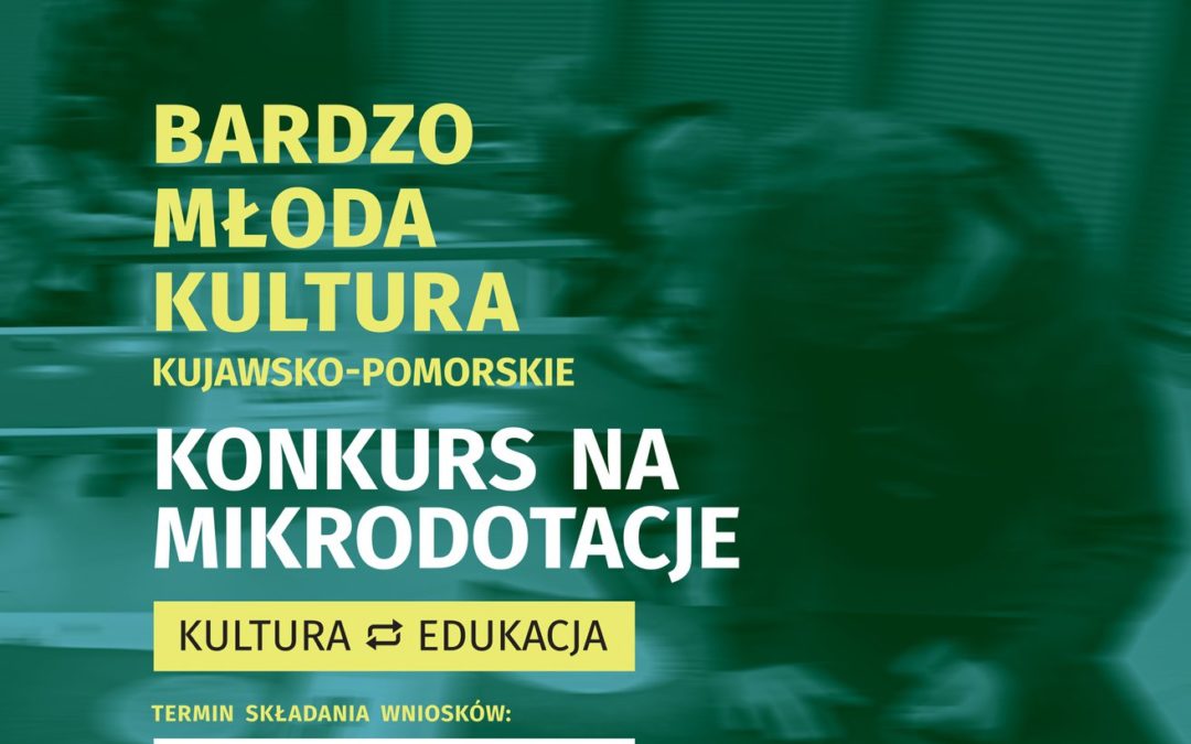 Nabór wniosków w konkursie na Mikrodotacje na edukację i kulturę – MCK w Bydgoszczy